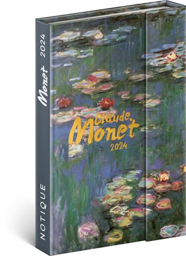 Týdenní magnetický diář Claude Monet 2024, 11 × 16 cm