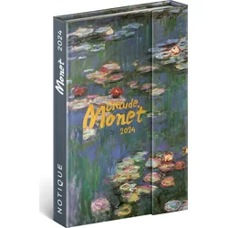 Týdenní magnetický diář Claude Monet 2024, 11 × 16 cm