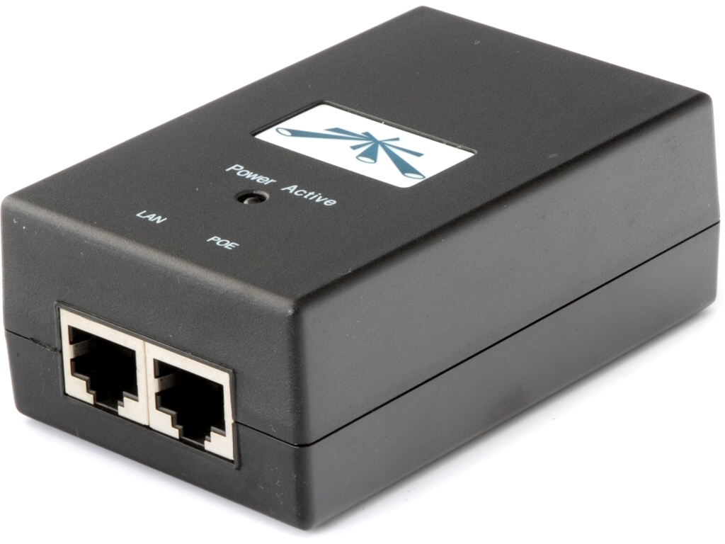 Ubiquiti POE-24, 24V, 1A, 24W, napájeci zdroj s integrovaným PoE injektorem