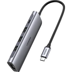 UGREEN 70495 Napájací prevodník USB-C/HDMI+3USB 3.0 A+PD