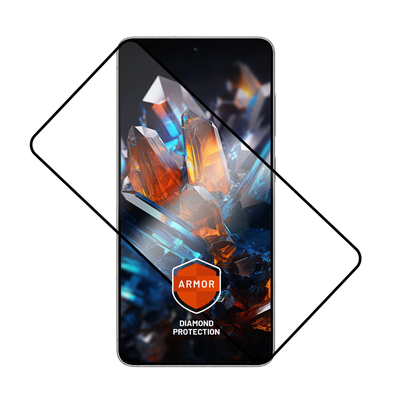 Ultra odolné tvrdené sklo FIXED Armor pre Samsung Galaxy S26, čierne