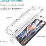 Ultra odolné tvrzené sklo FIXED Armor s Anti-dust aplikátorem a AR vrstvou pro Apple iPhone 18 Pro Max/17 Pro Max, černé