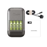Ultra-rychlá nabíječka baterií GP Charge 10 S491 + 4× AA
