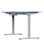 ULTRADESK Herní stůl QUEST, 140x70cm, 72-120cm, šedá-šedá