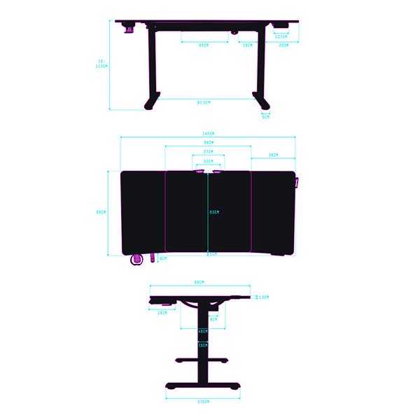 ULTRADESK Level V2 červená