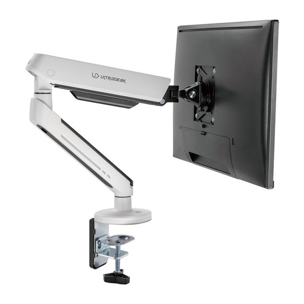 Ultradesk Offshoot Single polohovatelný držák pro monitor, bílý