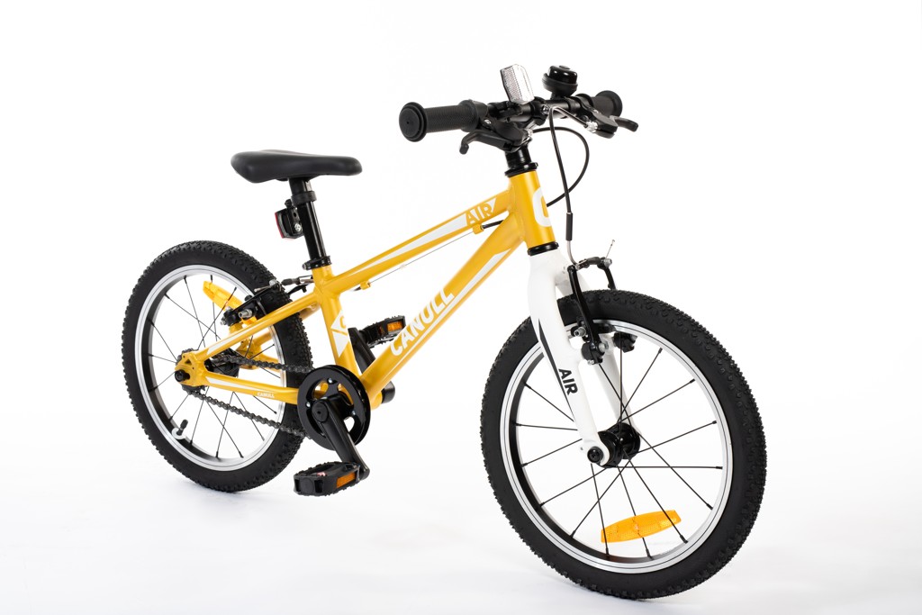 ultralehké dětské kolo CANULL AIR 16" žlutá