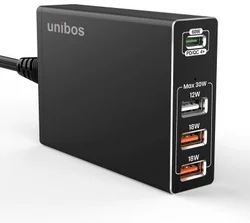 UNIBOS 4 portová 90W QC4+ super nabíjačka
