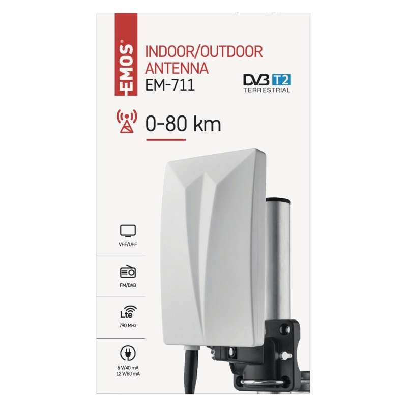Univerzální anténa EMOS EM-711, 30 dBi
