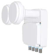 Univerzální konvertor monoblock pro dvě družice a 4 satelitní přijímače, 0,2dB, družice Astra19,2E/Astra23,5E.