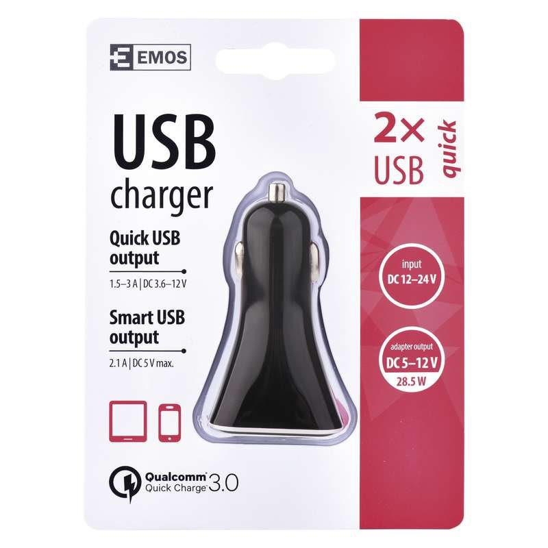 Univerzálny USB adaptér do auta 3A (28,5W) max. 1704021300