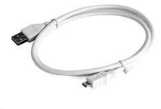 USB A Male/Micro B Male 2.0, 0,5m, White, High Quality