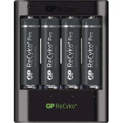 USB nabíječka baterií GP U421 + 4x AA GP ReCyko+ Pro