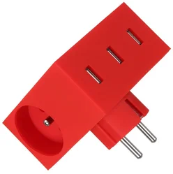 USBEPOWER USB nabíječka HIDE 4.4, červená