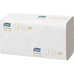 Uteráky TORK "Premium Interfolded", extra biele, papierové, skladané, systém H2
