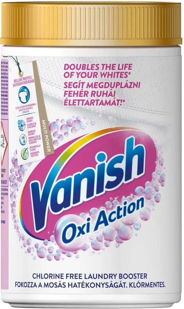 VANISH Oxi Action prášok na bielenie a odstránenie škvŕn 625G 5997321747804