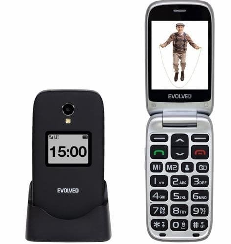 Tlačítkové mobilní telefony typu véčko