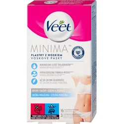 Veet Minima Hypoalergenní voskové pásky Bikiny a Podpaží 16ks