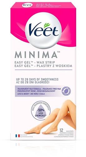 Veet Minima Hypoalergenní voskové pásky na nohy 12ks