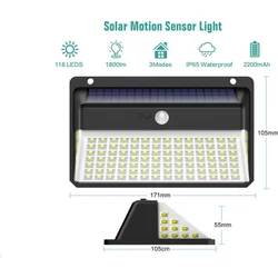 Venkovní solární LED světlo s pohybovým senzorem D118