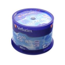 Verbatim CD-R AZO+Crystal 52x, 700MB, 50 ks (Spindl)