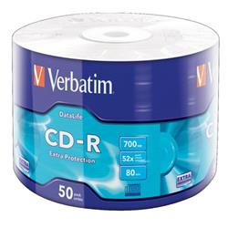 Verbatim CD-R Extra Protection 52x, 700MB, 50 ks (Spindl)