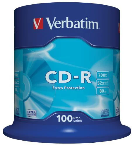 Verbatim CD-R Extra Protection 700MB 48x spindl 100 ks