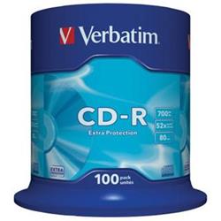 Verbatim CD-R Extra Protection 700MB 48x spindl 100 ks