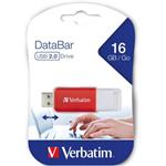 Verbatim DataBar, 16 GB, červená