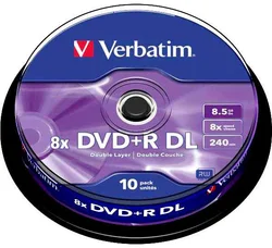 Verbatim DVD+R 8,5GB 8x Double Layer 10 ks