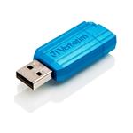 VERBATIM Flash Disk 16GB Hi-Speed Store 'n' Go, Pinstripe, USB 2.0, Caribbean modrá