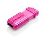 VERBATIM Flash Disk 32GB Hi-Speed Store 'n' Go, Pinstripe, USB 2.0, Hot růžová