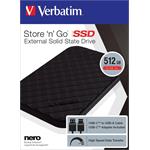 Verbatim Store 'n' Go, 512 GB, čierna