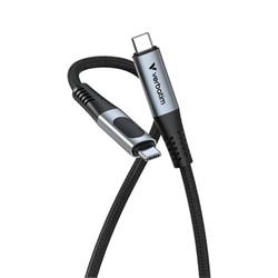 Verbatim USB-C->C Sync & Charge cable with power indicator 240W black