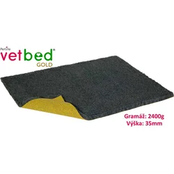 Vetbed Gold grafitová 75 x 50 cm, vlas 35 mm
