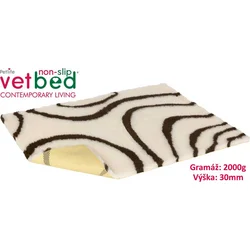 Vetbed protiskluz/Drybed béžovohnědá 75 x 50 cm, vlas 30 mm