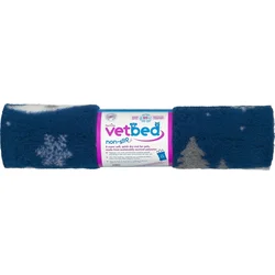 Vetbed protiskluz / Drybed Zimní modrá DELUXE 100 x 75 cm, vlas 30 mm
