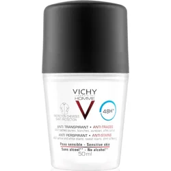 Vichy Homme 48h antiperspirant proti bielym a žltým škvrnám 50 ml Pre mužov