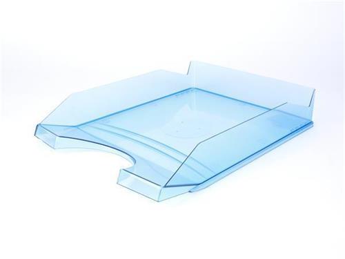 VICTORIA Odkladač, transparentní, modrý, plastový