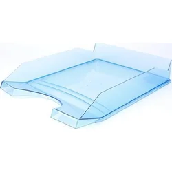 VICTORIA Odkladač, transparentní, modrý, plastový