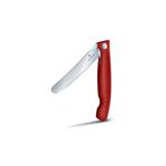 Victorinox Skladací nôž na desiatu Swiss Classic, červený, rovná čepeľ
