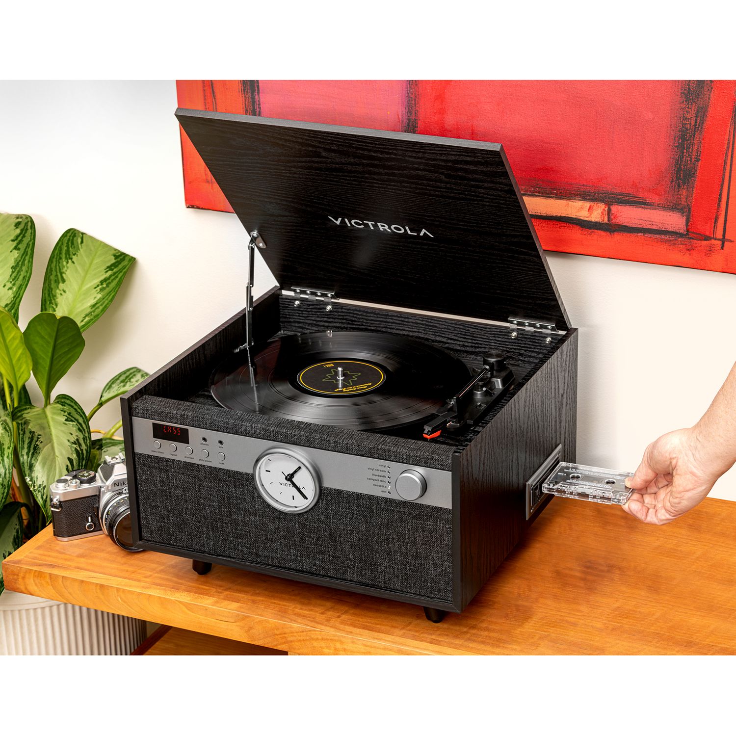 Victrola VTA-830SB-BLK-INT Century Signature 6v1 gramofon černý