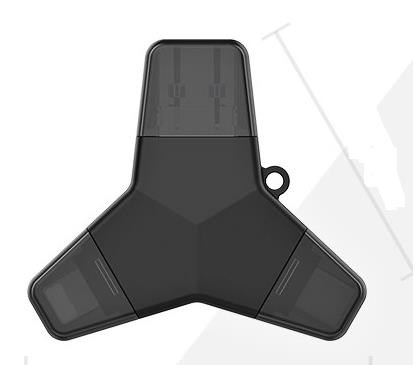 Viking USB Flash disk 3.0 4 v 1 s Lightning/Micro USB/USB/USB-C, 128 GB, čierny