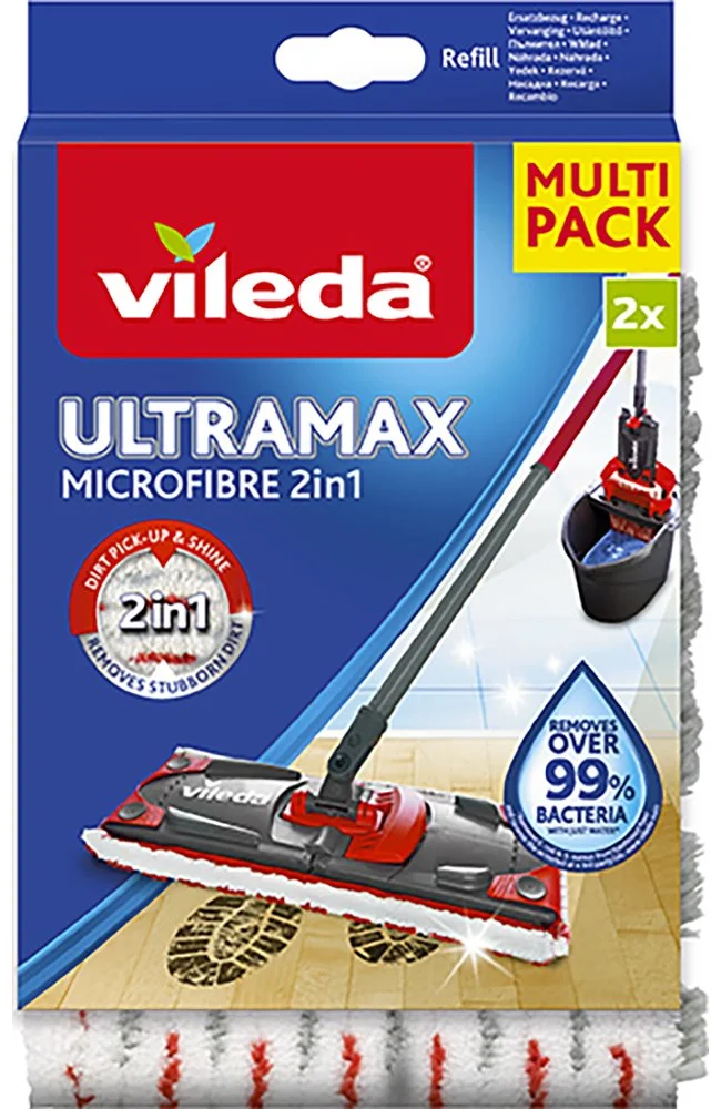 Vileda 167720 Náhradné mikrovlákno Ultramax 2v1 2 ks