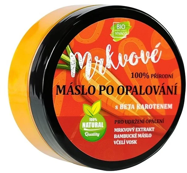 Vivaco 100% Prírodné maslo po opaľovaní s mrkvovým extraktom 190002
