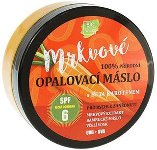 Vivaco 100% přírodní opalovací máslo s mrkvovým extraktem SPF 6