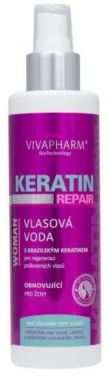 Vivapharm Keratínová vlasová regeneračná voda pre ženy 200ml