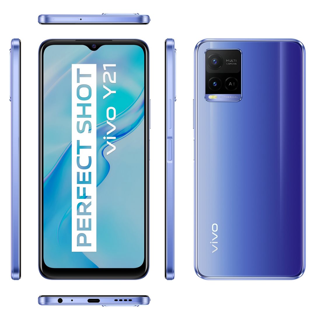 Vivo Y21 modrý