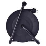 Vonkajší predlžovací kábel na bubne 50 m / 4 ks. / čierny / guma-neoprén / 230V / 2,5mm2
