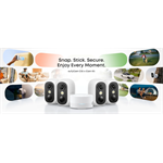 Vonkajšia kamera Anker eufy C35 (sada 4 + jednotka HomeBase Mini) 1080p biela